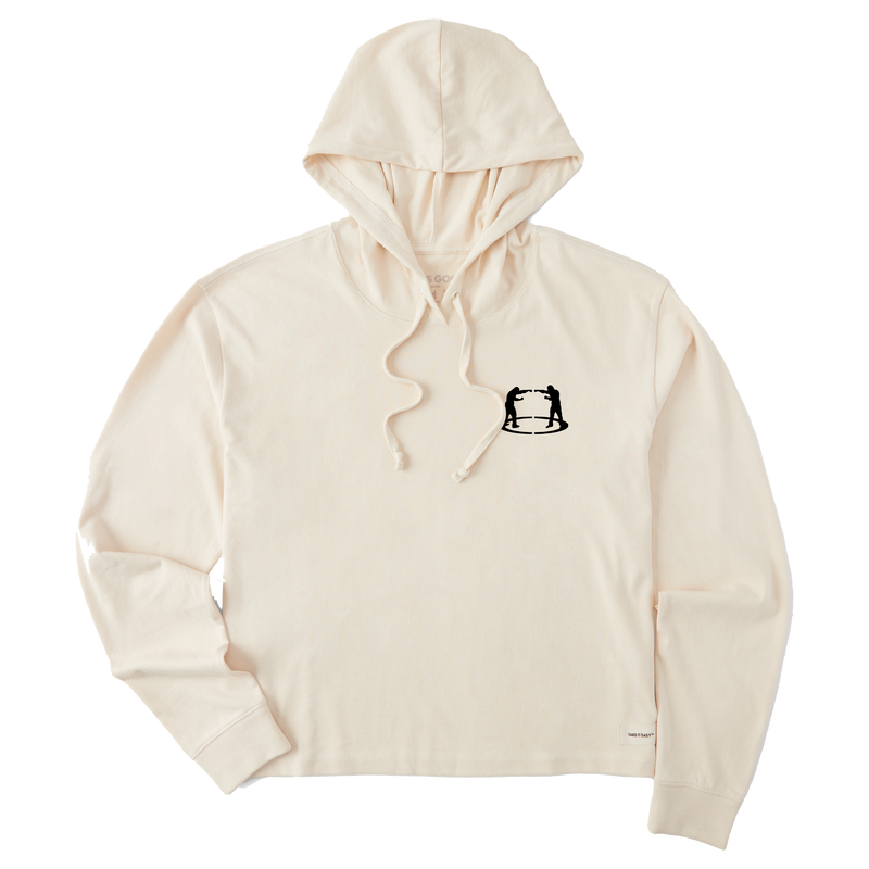 Life is Good x EverybodyFights - Hoodie (Women's -Fighters Boxing Gym Boxy Hoodie)