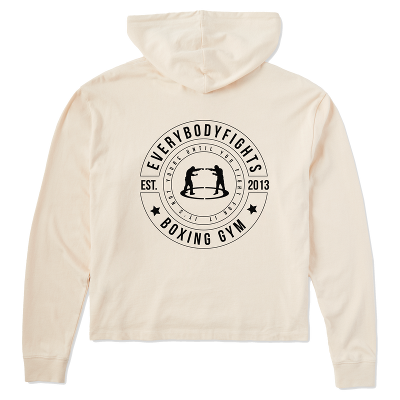Life is Good x EverybodyFights - Hoodie (Women's -Fighters Boxing Gym Boxy Hoodie)