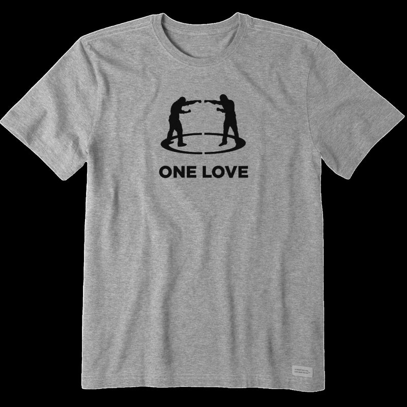 Life is Good x EverybodyFights - Tee (Men's Fighter-Love(2) Short Sleeve Premium Tee)