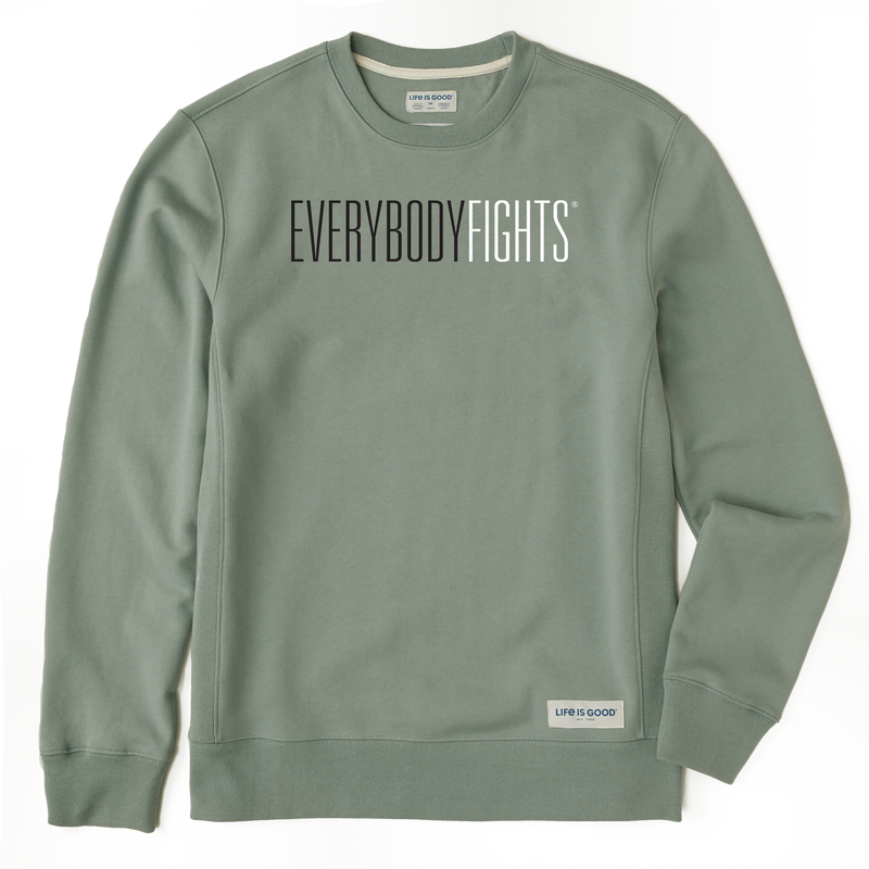 Life is Good x EverybodyFights - Crew (Men's EBF-WordMark Simply True Fleece Crew)