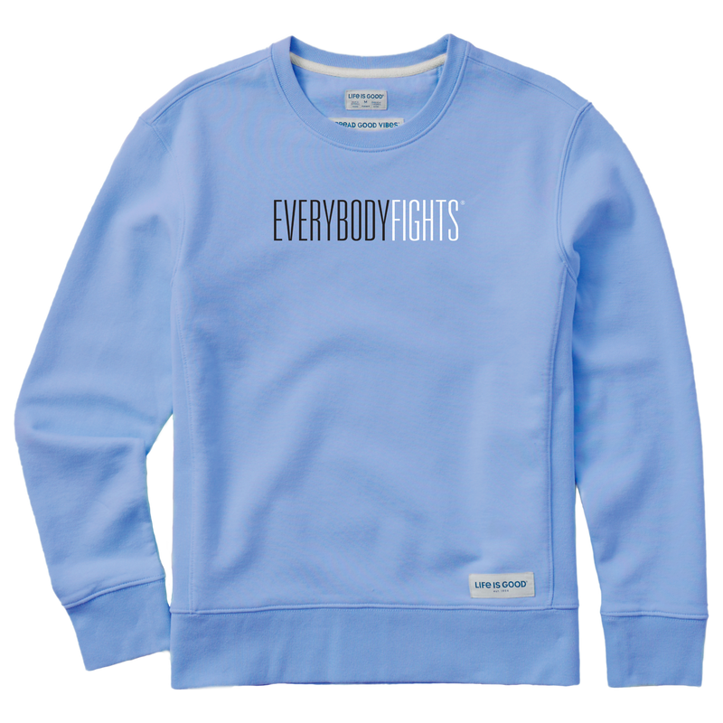 Life is Good x EverybodyFights - Crew (Women's -WordMark Simply True Crew)