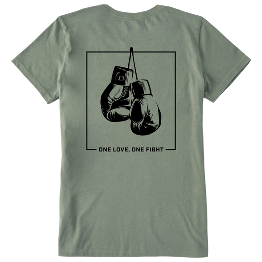 Womens EverybodyFights - Glove Up Short Sleeve Premium Tee