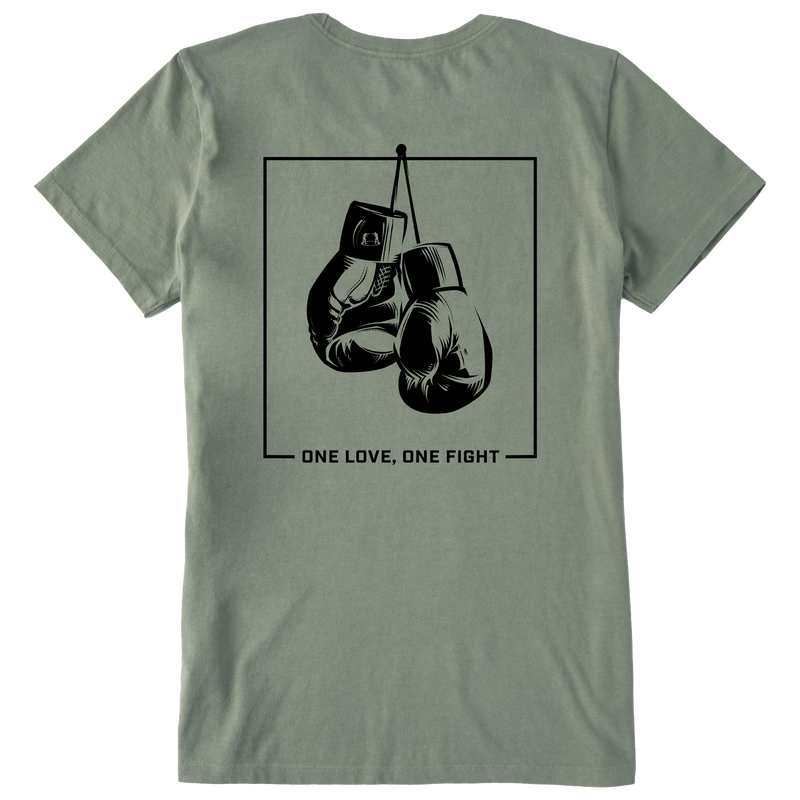 Womens EverybodyFights - Glove Up Short Sleeve Premium Tee