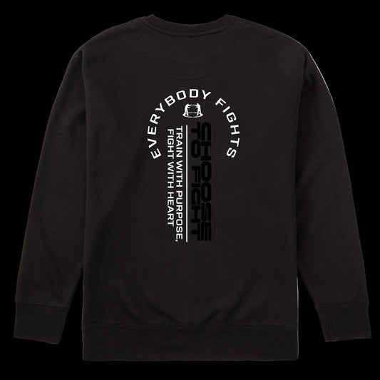 Everybody Fights Train with Purpose Crewneck