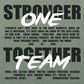 EVERYBODYFIGHTS ONE TEAM BOXY