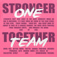 EVERYBODYFIGHTS ONE TEAM BOXY