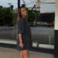 LSKD Easy FLXCotton Tee Oversize in Black Washed