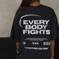LSKD Easy FLXCotton Tee Oversize in Black Washed