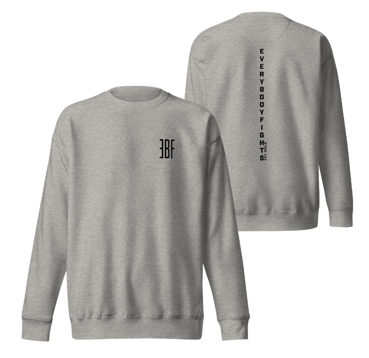 Premium Sweatshirt EBF - EVERYBODYFIGHTS VERTICAL