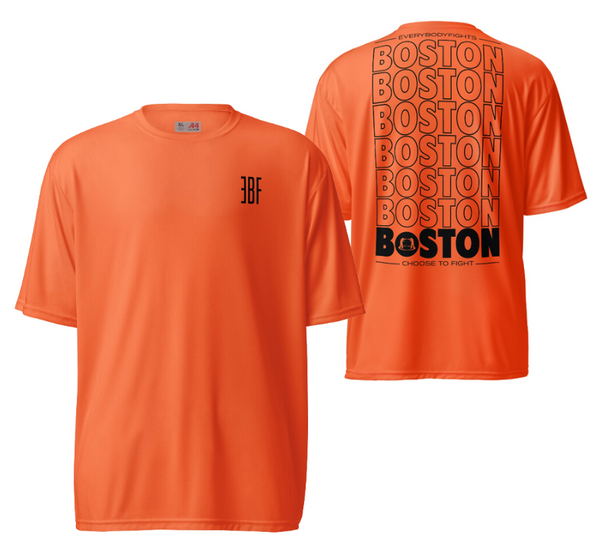 performance crew neck t-shirt EBF - BOSTON STACKED