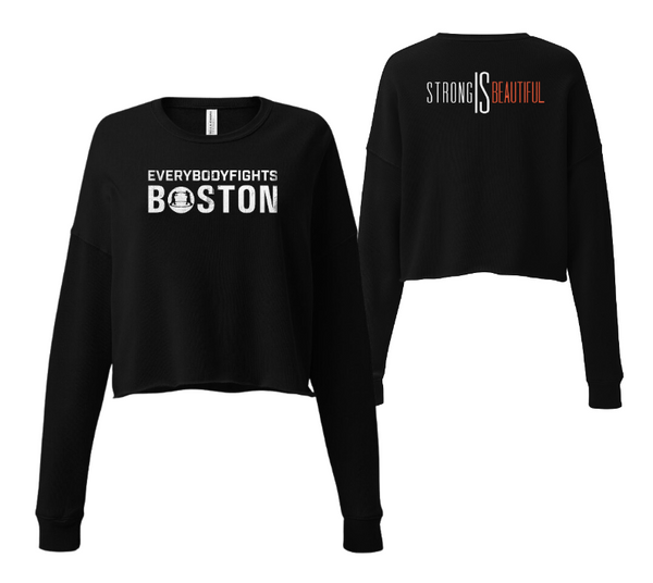 Crop Sweatshirt BOSTON -STRONG IS BEAUTIFUL