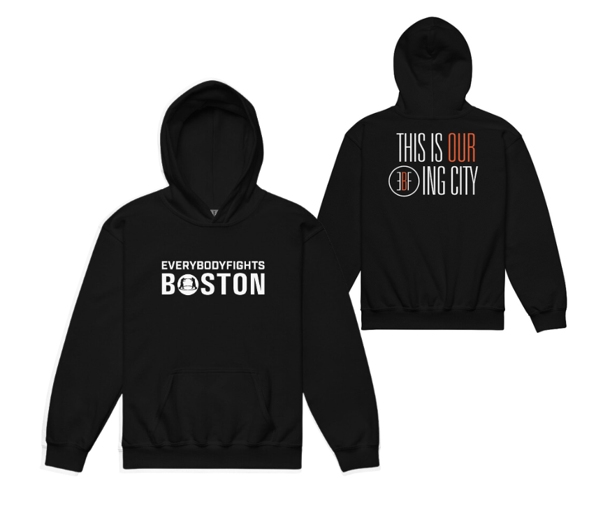 Youth heavy blend hoodie BOSTON - THIS IS OUR EBF CITY