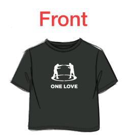 Women’s Short Sleeve Boxy Tee - one love, everybodyfights