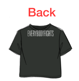 Women’s Short Sleeve Boxy Tee - one love, everybodyfights