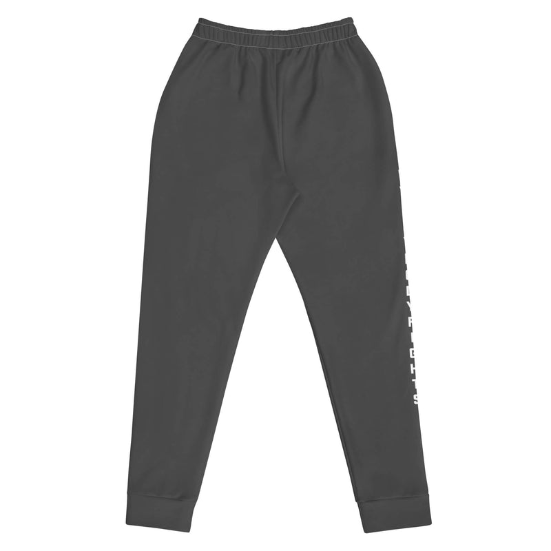 Women's Joggers EVERYBODYFIGHTS - WHITE ON GREY