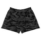 Women’s Recycled Athletic Camo Shorts STRONG IS BEAUTIFUL