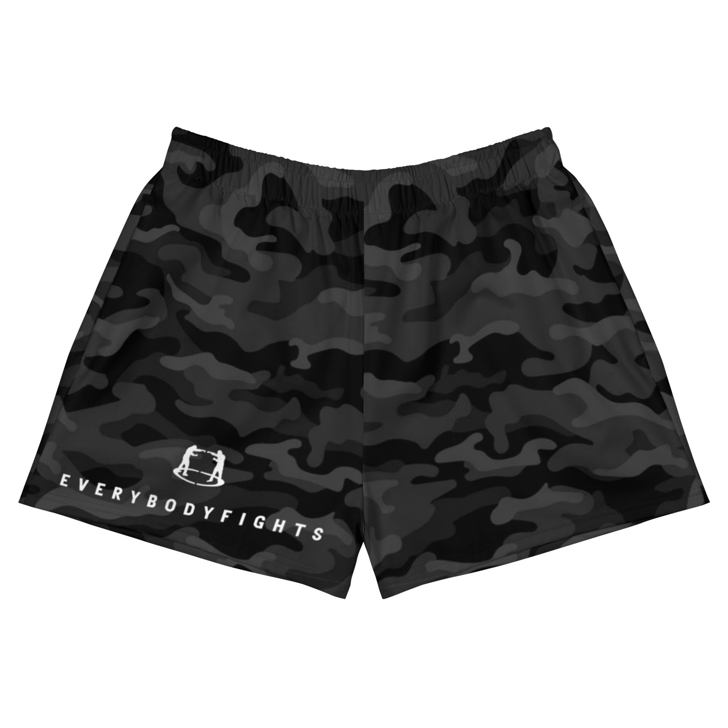 Women’s Recycled Athletic Camo Shorts EVERYBODYFIGHTS