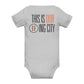 Baby short sleeve one piece BOSTON - THIS IS OUR EBF CITY