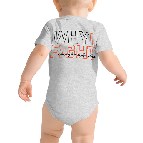 Baby short sleeve one piece EBF - WHY I FIGHT
