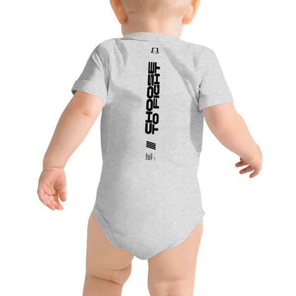 Baby short sleeve one piece - EVERYBODYFIGHTS - CHOOSE TO FIGHT