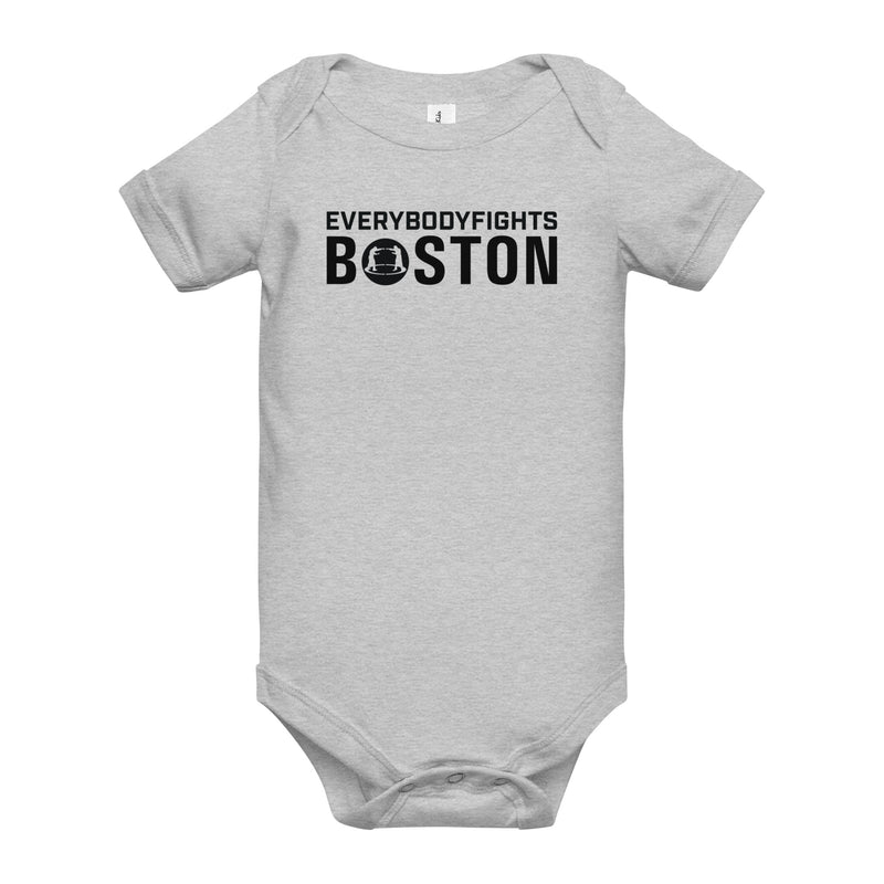 Baby short sleeve one piece BOSTON - THIS IS OUR EBF CITY