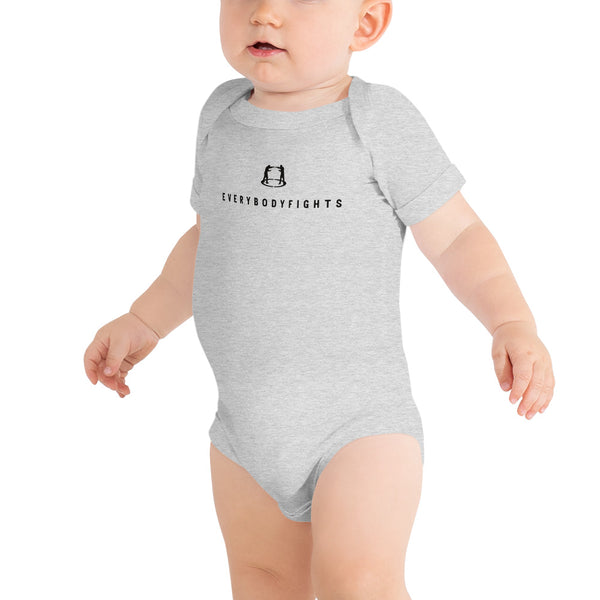 Baby short sleeve one piece - EVERYBODYFIGHTS - CHOOSE TO FIGHT