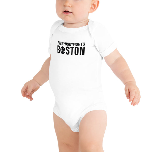 Baby short sleeve one piece BOSTON - THIS IS OUR EBF CITY