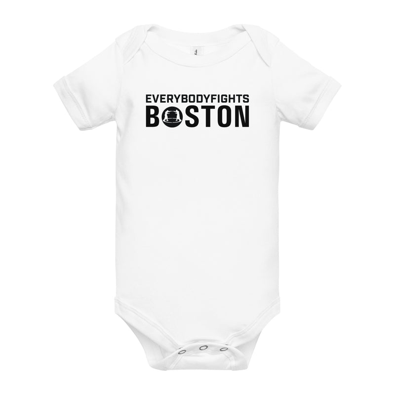 Baby short sleeve one piece BOSTON - THIS IS OUR EBF CITY