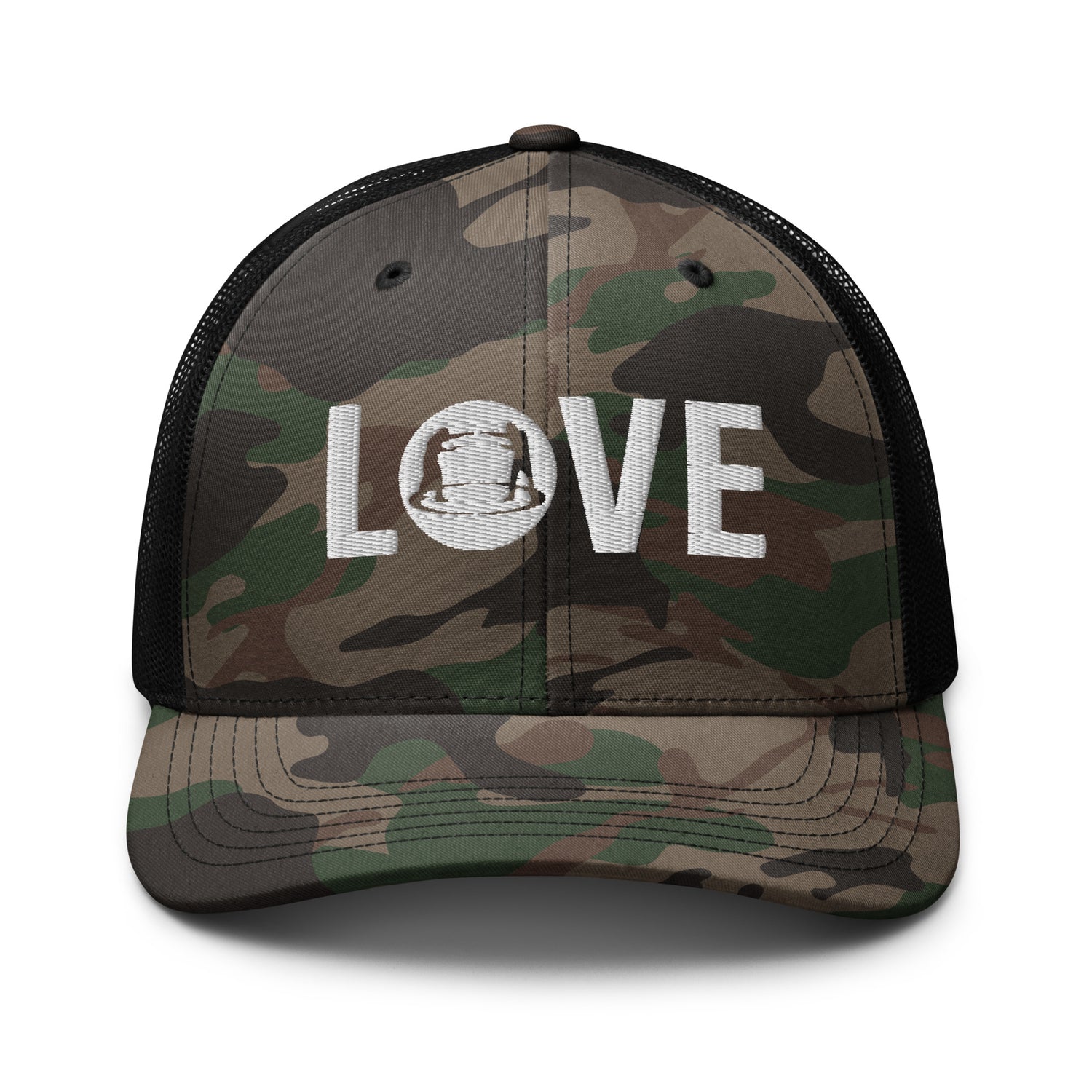 Camouflage trucker hat Love