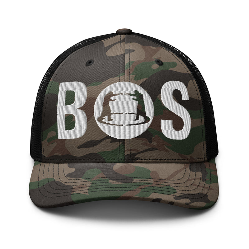 Camouflage trucker hat BOS