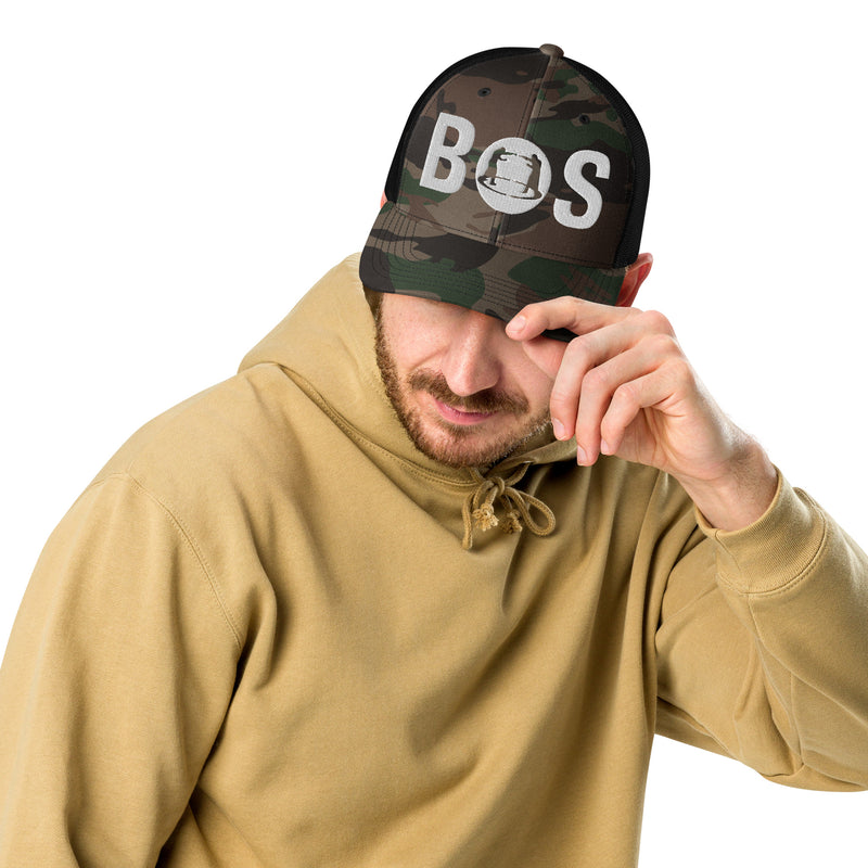 Camouflage trucker hat BOS