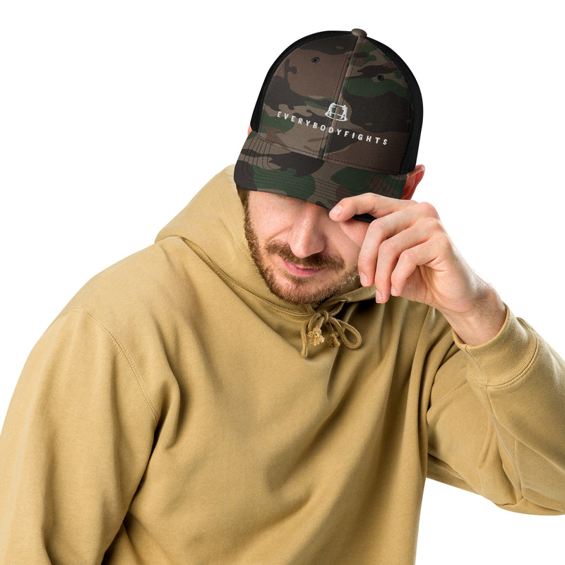 Camouflage trucker hat Everybodyfights