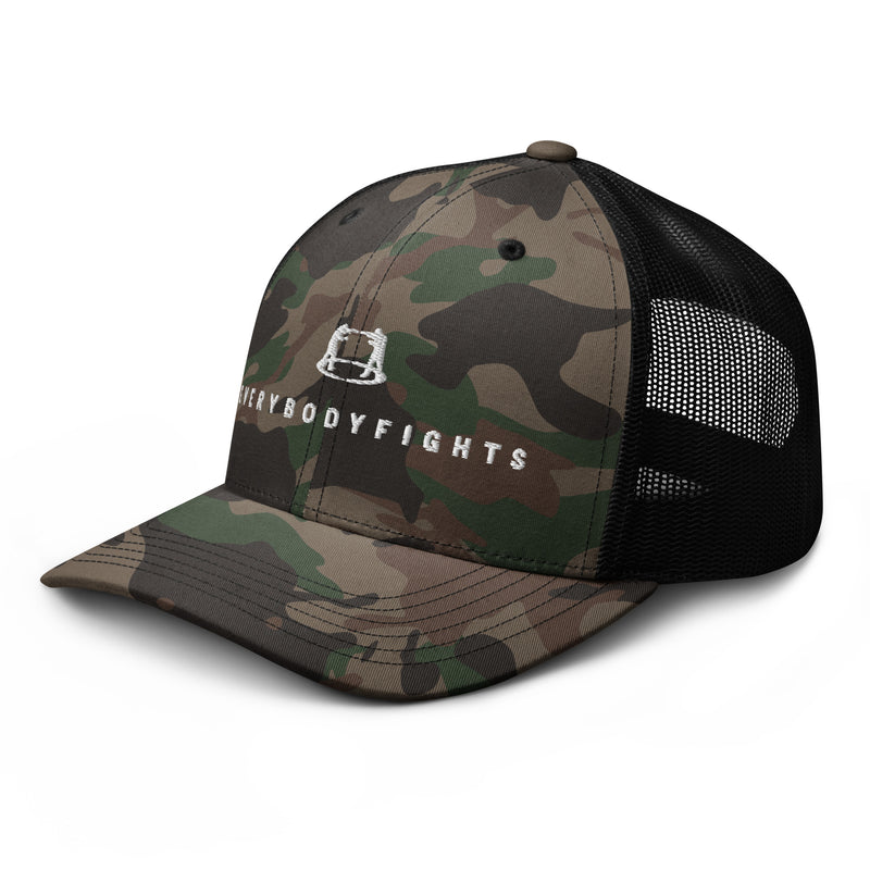 Camouflage trucker hat Everybodyfights