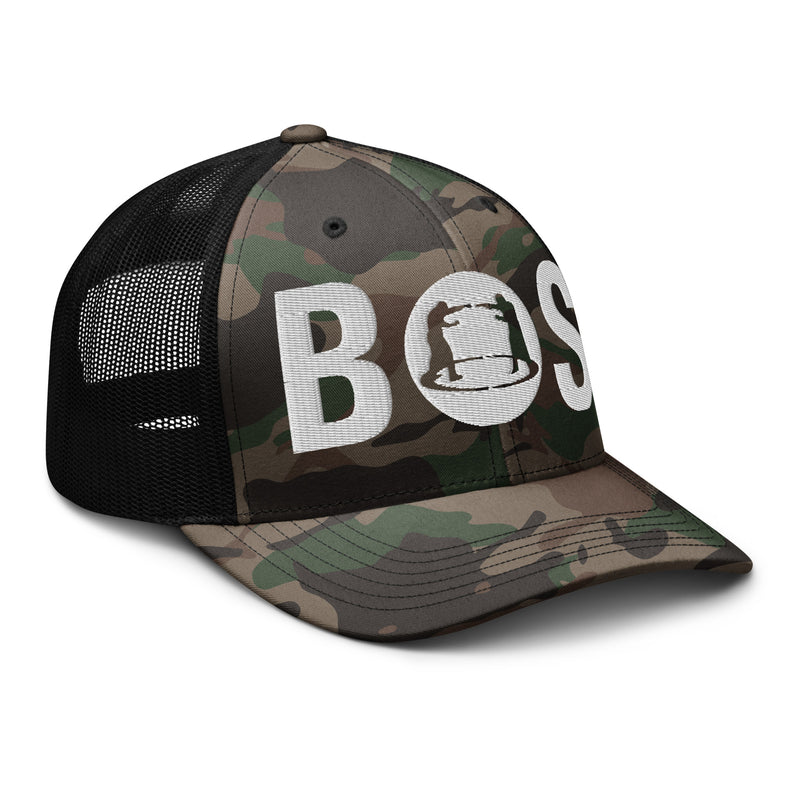 Camouflage trucker hat BOS