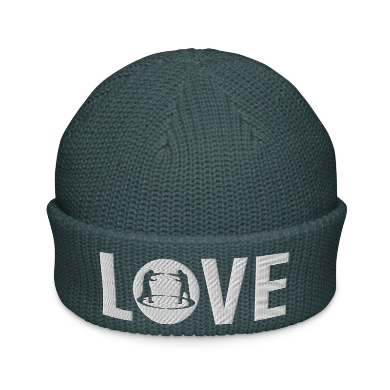 Fisherman beanie - love