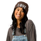 Fisherman beanie - love