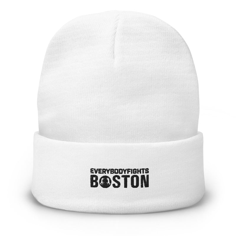 Embroidered Beanie Everybodyfights Boston