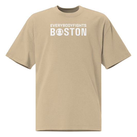 Oversized faded t-shirt boston