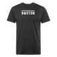 Fitted Cotton/Poly T-Shirt Boston - heather black