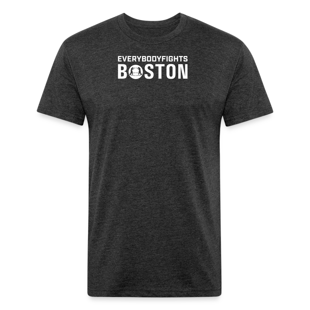 Fitted Cotton/Poly T-Shirt Boston - heather black