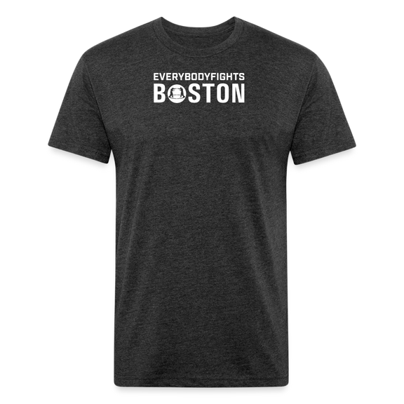 Fitted Cotton/Poly T-Shirt Boston - heather black