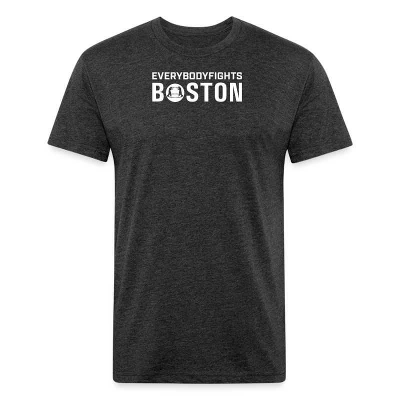 Fitted Cotton/Poly T-Shirt Boston - heather black