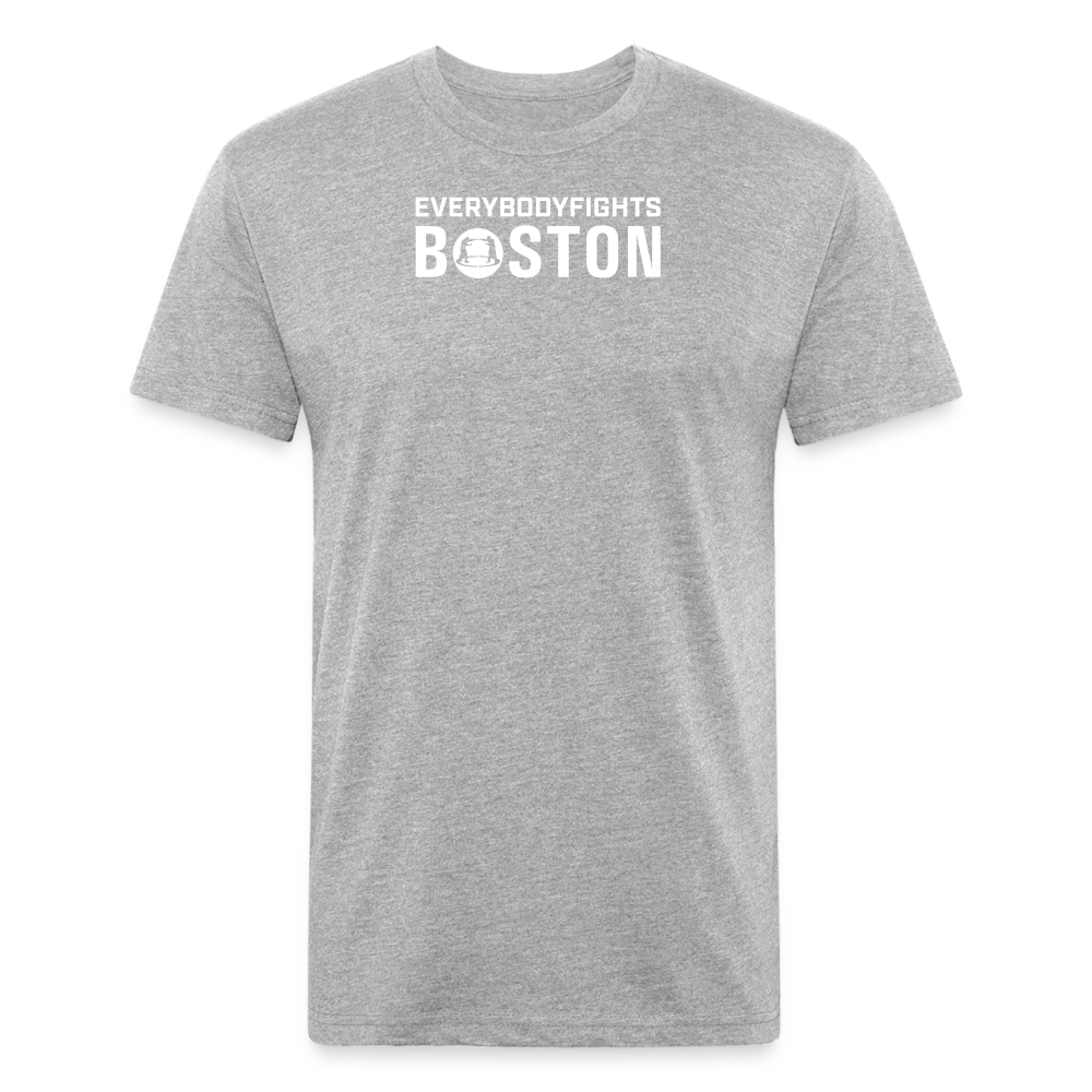 Fitted Cotton/Poly T-Shirt Boston - heather gray