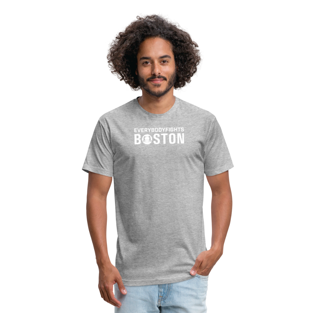 Fitted Cotton/Poly T-Shirt Boston - heather gray