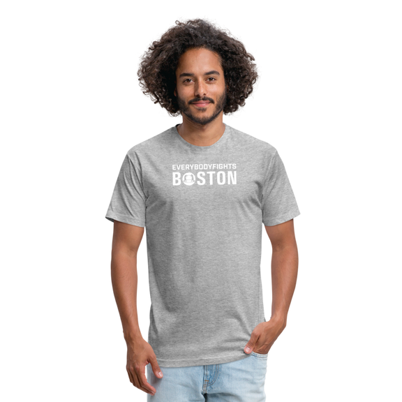 Fitted Cotton/Poly T-Shirt Boston - heather gray