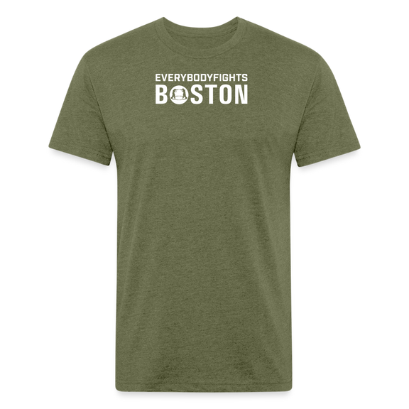 Fitted Cotton/Poly T-Shirt Boston - heather military green