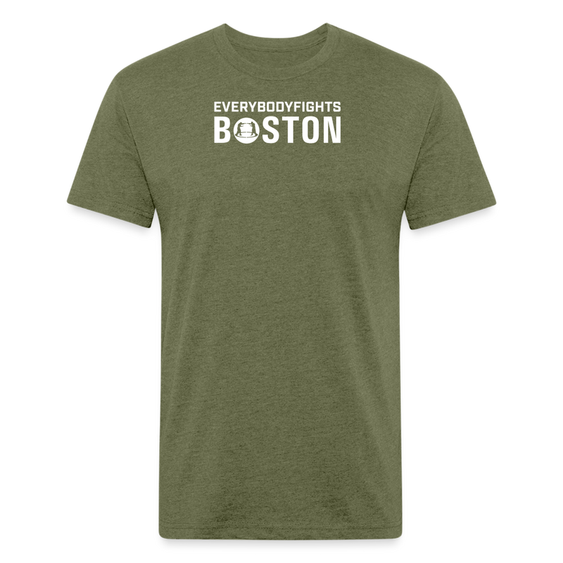 Fitted Cotton/Poly T-Shirt Boston - heather military green