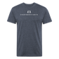 Fitted Cotton/Poly T-Shirt Everybodyfights classic - heather navy