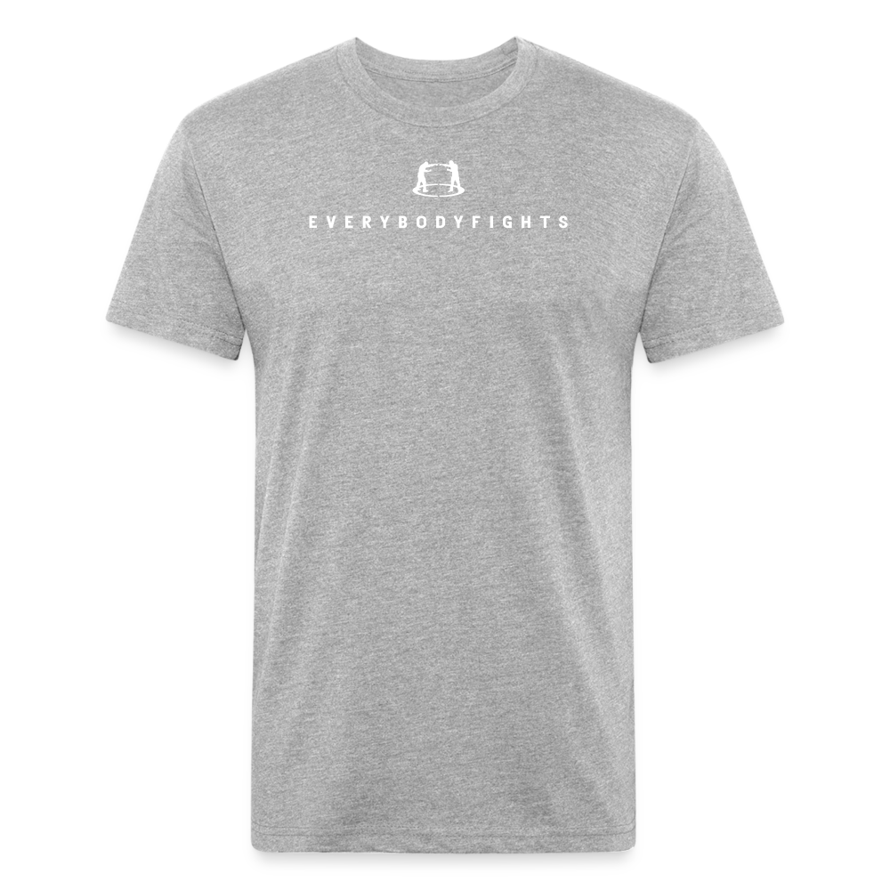 Fitted Cotton/Poly T-Shirt Everybodyfights classic - heather gray