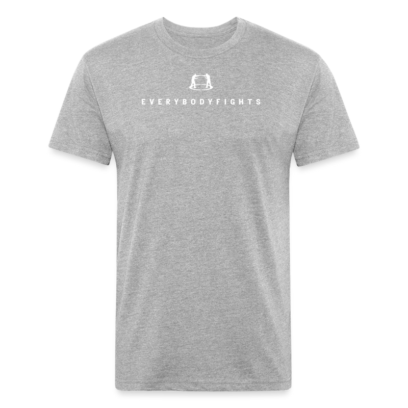 Fitted Cotton/Poly T-Shirt Everybodyfights classic - heather gray